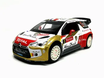 1:26 Citroen DS3 WRC Lydinio Diecast Automobilio Modelį Traukti Atgal Žaislas Garso, Šviesos, Elektroninių Automobilio Modelį Vaikams, Žaislai Nemokamas Pristatymas