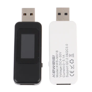 10 1 Skaitmeninis Dispay 4-30 V DC USB Testeris Srovė Įkroviklio Indikatorius Galia Banko Baterijos Talpa Volt Matuokliu Detektorius Naujas