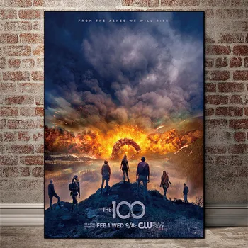 100 TV mokslinės Fantastikos Filmo Naftos Tapyba ant Drobės, Plakatų ir grafikos Cuadros Sienos Menas Nuotraukas Kambarį