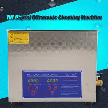 10L Skaitmeninis Ultragarsinis Švaresnis Vonia Pramonės Šildomas Laikmatis Nerūdijančio Plieno Ultra Sonic Valymo Mašina Vietos Greitas Pristatymas