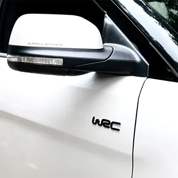 1Pcs WRC Lipdukas Emblema Geriausiai Electroplate Metalo Ženklelis Automobilių Kėbulo Kamieno Dangčio Auto Lipdukai Lipdukas Emblema