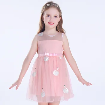 2018 sprogimo modeliai pavasario ir vasaros mergaitės upscale Europos ir Amerikos suknelė siuvinėta princesė suknelė