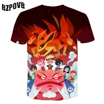 2020 metų Vasaros Vaikų/Jaunimo Kakashi Anime Naruto Marškinėliai Berniukui, Mergina Kūdikių Atsitiktinis Uzumaki/Sasuke Vaikai T marškinėliai Drabužių naruto marškinėliai