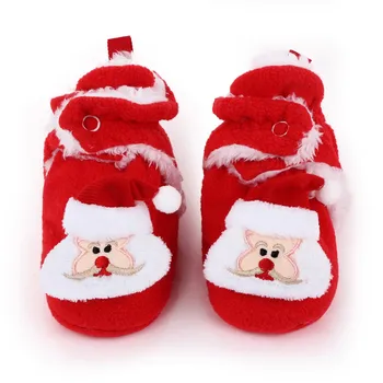 2020 Naujagimiui Kūdikių Merginos Kalėdų Batai, Avalynė Lovelę Šiltas Žiemą Pirmą Kartą Eiti Bootie Mielas Kalėdų Senelio Kalėdos Baby Vaikiški Batai