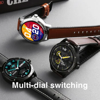 2020 Naujų Išmaniųjų Laikrodžių Vyrams Termometras Visą Touch Ekranas Multi-dial Smartwatch 