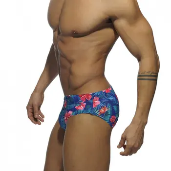 2021 UXH Gėlių maudymosi kostiumėlį Vyrų Seksualus maudymosi Kostiumėliai, Vyriškos Plaukti Trumpikės Nuimamas Dėklas Trinkelėmis vyriški Maudymosi Kostiumai Plaukimo Naršyti Paplūdimio Drabužiai