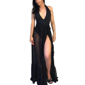2021 Vasaros Suknelė Moterims Bikini Padengti Iki Maudymosi Kostiumėliai, Vien Akies Sijonas Paplūdimio Maxi Wrap Suknelė, Ilgas Sijonas