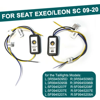2vnt Skirti Seat Leon 5F SC 2013-2020 m. Už Sėdynės Exeo 2009-Dinamiškas Posūkio Signalo Indikatorius LED užpakalinis žibintas Modulis Laidas Laidas Pajungti