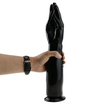 38*8CM dirželis ant dildo fisting anal plug Minkštas siurbtukas hand Analinis įdaryti butt plug didelės varpos pirmoji sekso žaislai moterims, vyrams