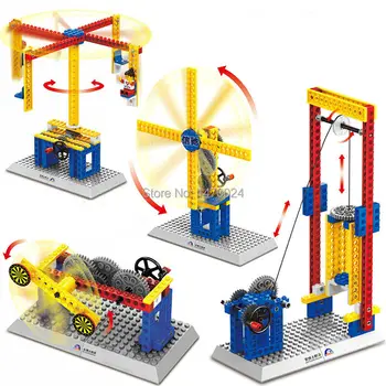 4 stilius Wange Blokai Elektriniai Žaislai Statybiniai Blokai, Plytos, Plastikiniai Modelis Rinkiniai Švietimo Vaikai 