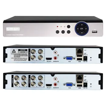 5 in 1 4CH 8CH Saugumo CCTV DVR HAINAUT 5MP 4MP 3MP 1080P H. 264 Hibridinis Vaizdo įrašymo už HAINAUT TVI CVI Analoginis IP Kameros Onvif IP 5MP