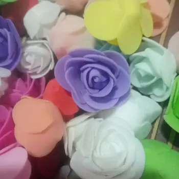50pcs pigūs PE mini dirbtinės gėlės namuose vestuvių dekoro priedai netikrą tenka užrašų knygelė 