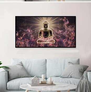 Akvarelė Viešpats Buda, Abstrakčiai Naftos Tapyba ant Drobės Religinių s ir Spausdina Cuadros Sienos Menas Nuotraukas Kambarį