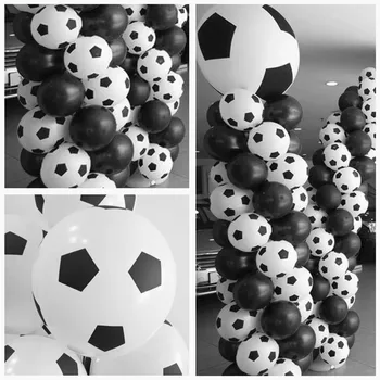 Aukštos quality50pc 100vnt /daug Naujo stiliaus Futbolo Balionai Futbolo balionas Baltos spalvos balionų dekoracijos Šventė