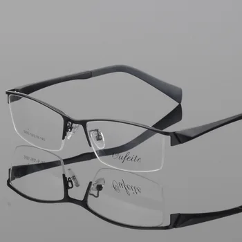 BCLEAR Naujas trumparegystė taurės vyrų mados verslo atsitiktinis pusė rėmo akiniai rėmeliai mados optinių akinių 2493