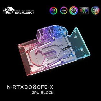 Bykski Vandens Bloko naudoti NVIIDIA RTX 3080 Įkūrėjas Leidimas Originalo kalba GPU Kortelės / Viso Padengti Vario Radiatorius Blokuoti