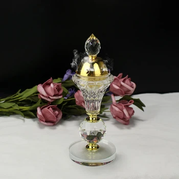 Crystal Žvakė Aromaterapija Krosnis Arabijos Stiliaus Eid Tradicinių Tuščiaviduriai Smilkalų Degiklis Gėlių Aromatas Lempa Namų Papuošalas