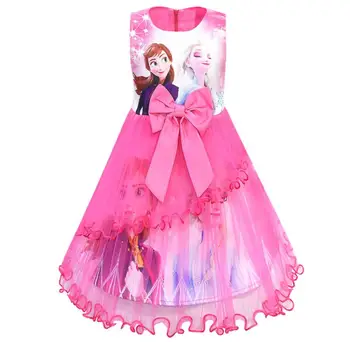Disney Vaikams Mergina Užšaldyti Suknelė Mergaitėms Šalis Princesė Dress Vaikams, Kūdikių Dovanos Intant Šalies Drabužiai Stilingi Drabužiai