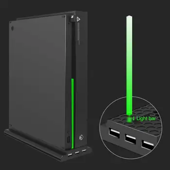 DOBE Vertikalus Aušinimo Stovas Suderinamas su Xbox One X Vertikalus Stovas Greitai Aušinimo Doko, Ventiliatorius Stovi Ir Su 3 USB jungtys TYX-1768
