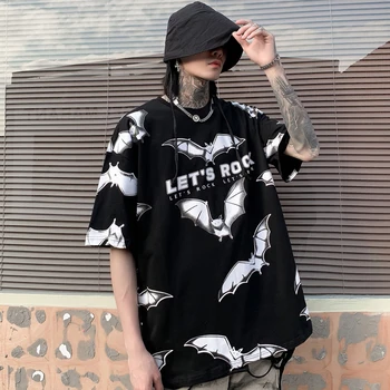 Gpgb Laiškas Spausdinti Prarasti T Shirt Mens Mados Streetwear Hip-Hop Harajuku Trumpas Rankovės 2021 Atsitiktinis Vatos Pagaliukai Tees
