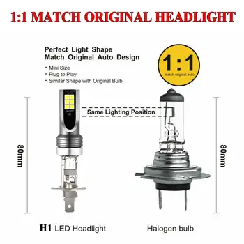 H1 LED Rūko Žibintas priekinis žibintas Rinkiniai 100W 14000LM Didelės Galios Lemputės 6000K Balta Lempos Lašas Laivybos