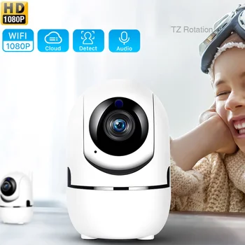 HD Wi-fi IP Kamera YCC365 Plus Pažangi Automatinio Sekimo Home Security P2P Priežiūros Videcam Naktinio Matymo VAIZDO Mini Kamera