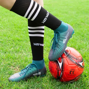 Karšto Pardavimo Vyrai Moterų Futbolo Bateliai Ilgi Šuoliai Futbolo Batai Vyrai Prekės Dizaineris Didelis Berniukas Futbolo Kojinės Įkrovos Vyrų Futbolo Batų