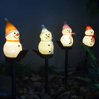 Lauko Sodo Puošmena Kraštovaizdžio Saulės Šviesos Kalėdų Serija Animacinių filmų Sniego Žemės Lempos Sodo Kūrybos LED Vejos Šviesos