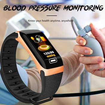LIGE Karšto Pardavimo Smart Žiūrėti Sporto Smart Juosta Kraujo Spaudimo Monitorius 