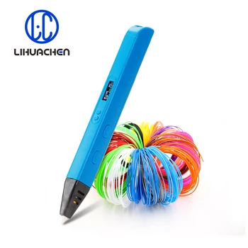 Lihuachen 3D spausdinimo rašiklį ir OLED ekranas 3D piešimo pen kūrybinės graffiti meno, amatų gamybos ir švietimo ABS/PLA kaitinamosios