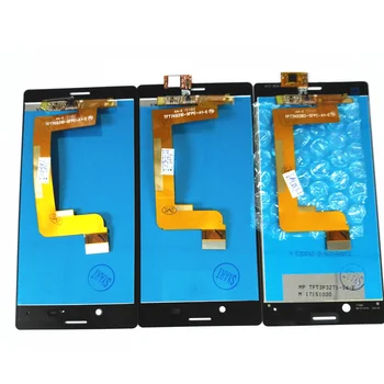 M4 Aqua LCD Ekranas Sony Xperia M4 E2303 E2306 E2353 LCD Ekranas Jutiklinis Ekranas skaitmeninis keitiklis Asamblėjos Juoda Balta Rėmelį