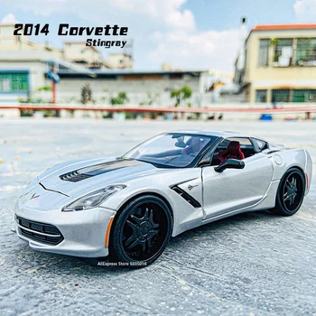 Maisto 1:24 pirminio Corvette Stingray modeliavimas lydinio automobilio modelį amatų, apdailos kolekcijos žaislas įrankiai dovana