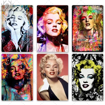 Marilyn Monroe Derliaus Metalo Plakatas Lenta Alavo Pasirašyti Metalo Sienų Dekoras Vyras Urvas Klubas Kambarį Metalo Ženklai