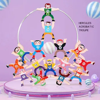 Mediniai Vaikų Švietimo Žaislai Balansas Hercules Akrobatikos Vaikas Krovimas Aukštos Blokai Ankstyvojo Lavinimo Žaislai Vaikams