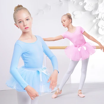 Mergaičių Baleto Leotard Šokių Tutu Kostiumas Vaikas Rožinė Mėlyna Princesė Dancewear Baleto Suknelė Tiulio Tutu Sijonas Rinkinys