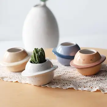 Mini Planetos Formos Keramikos Vazonas Sultingi Bonsai Vazonas Sodinamoji Konteinerių Darbalaukio Balkonas Dekoro Sodo Sodinimo Įrankis
