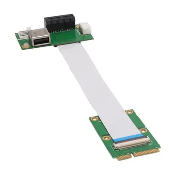 Mini USB, PCI-E, PCI-E 1X Mini Pratęsimo Laido Adapterio plokštę su USB Riser Card