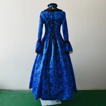 Moteris, Viduramžių Rūmai Teismas Nėrinių Suknelė Viktorijos Gotika Gruzijos Laikotarpiu Suknelė Helovyno Cosplay Maskuotis Kamuolys Suknelė
