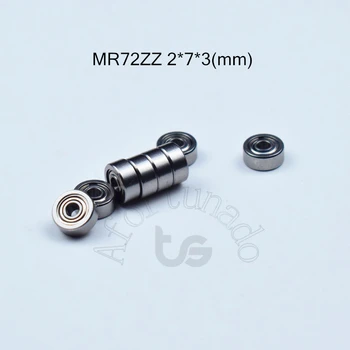 MR72ZZ 2*7*3(mm) 10pieces guolių metalo uždaromos nemokamas pristatymas ABEC-5 chromo plieno miniatiūriniai guoliai aparatūros Perdavimo Dalys