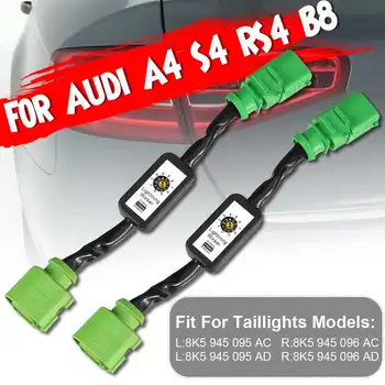 NAUJAS 2 x Dinamiškas Posūkio Signalo Indikatorius LED užpakalinis žibintas Add-on Modulis Kabelis Viela Harnes Audi A4, S4, RS4, B8 2013~M. užpakalinis Žibintas