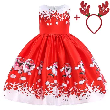Naujas Kalėdų Suknelės Mergaičių Kostiumai Vaikams Princesė Dress Bamblys Vaikai Mergaitės Gimtadienio Suknelės 3 4 5 6 7 8 9 10 Metai