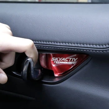 Nerūdijančio Plieno Auto Vidinės Durys Dubenį Lipdukas interjero formavimo Apima Mazda CX-5 CX5 KE KF 2012-2018 2019 2020 Priedai