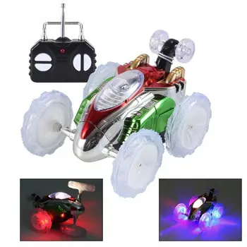 Nuotolinio Valdymo Automobilis 360 Sukasi Elektros Mini Radijo RC Nitro Drift Lenktynių Automobilis su LED Šviesos Šokių Modelis Dovana Žaislas vaikams