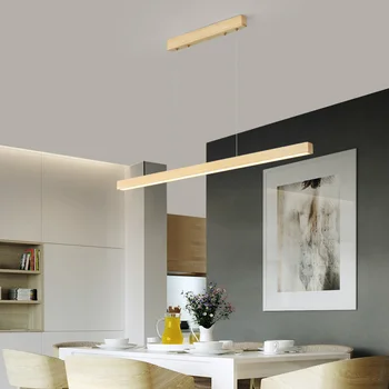 Paprasta, Modernios LED Medienos Sieniniai šviestuvai Namų Dizaino Valgomojo Kambario, Biuro, Virtuvės Kabo Šviesa Patalpų Kambarį Šviesos Šviestuvas