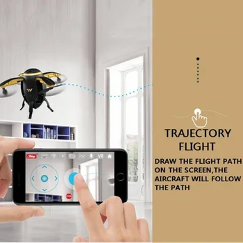 RC Quadcopter Selfie Drone WIFI FPV Sulankstomas Skristi Kiaušinių Drone W5 2.4 GHz 0.3 MP Kamera, 4 Kanalo Aukščio Laikyti Tranai Dovanos