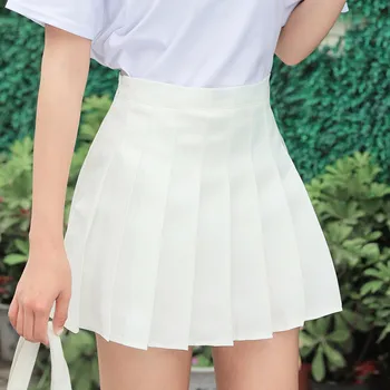 Seksualus Mini Sijonai Moterims 2020 Korėjos Plisuotos Aukšto Juosmens Teniso Sijonas Moterų Atsitiktinis Vasarą Trumpais Sijonais Jupe Femme