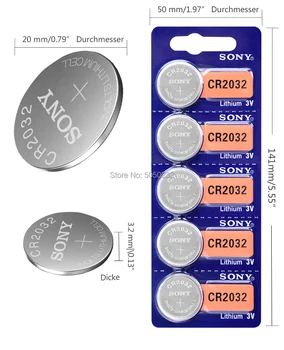 Sony 25pcs originalus cr2032 DL2032 ECR2032 5004LC KCR2032 BR2032 3v mygtuką baterija žiūrėti kompiuterio nuotolinio valdymo žaislas