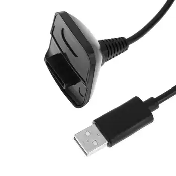 SOONHUA Aukštos Kokybės Patvarus Juoda Balta USB Įkroviklis USB Įkrovimo Kabelis Laido Specialiai Xbox 360 Belaidžiai Žaidimų Valdiklis
