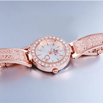 SOXY Prabanga kalnų krištolas Moterų Laikrodžiai, Apyrankės Žiūrėti Moterų Laikrodžiai Rose Gold Ponios Žiūrėti Laikrodis relogio feminino montre femme