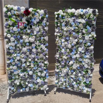 SPR mažai MOQ gražus vestuvių dekoratyvinis fonas paneis dirbtinių gėlių sienelė